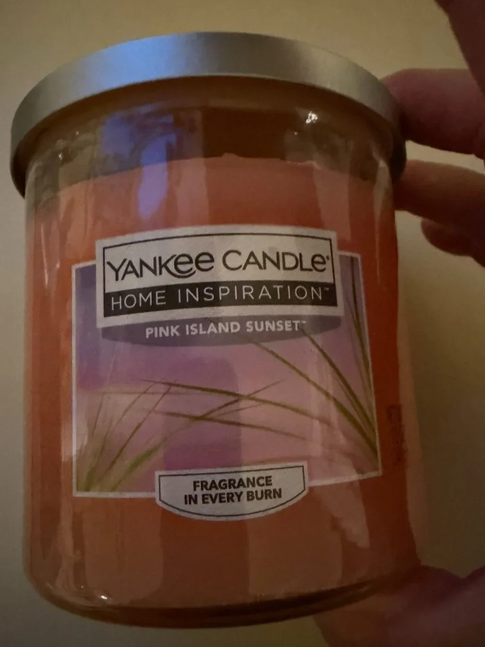 YANKEE CANDLE PINK ISLAND SUNSET DOUBLE WICK 12OZ JAR